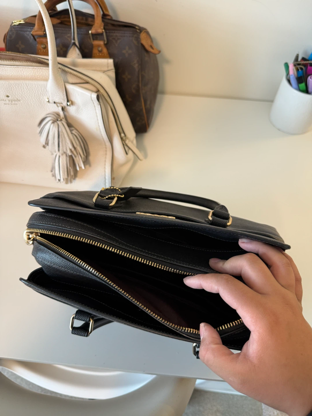 Coach Black Leather Handbag - photo 3
