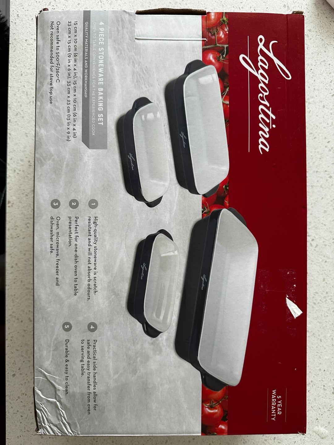 Lagostina 4 Piece Stoneware Baking Set