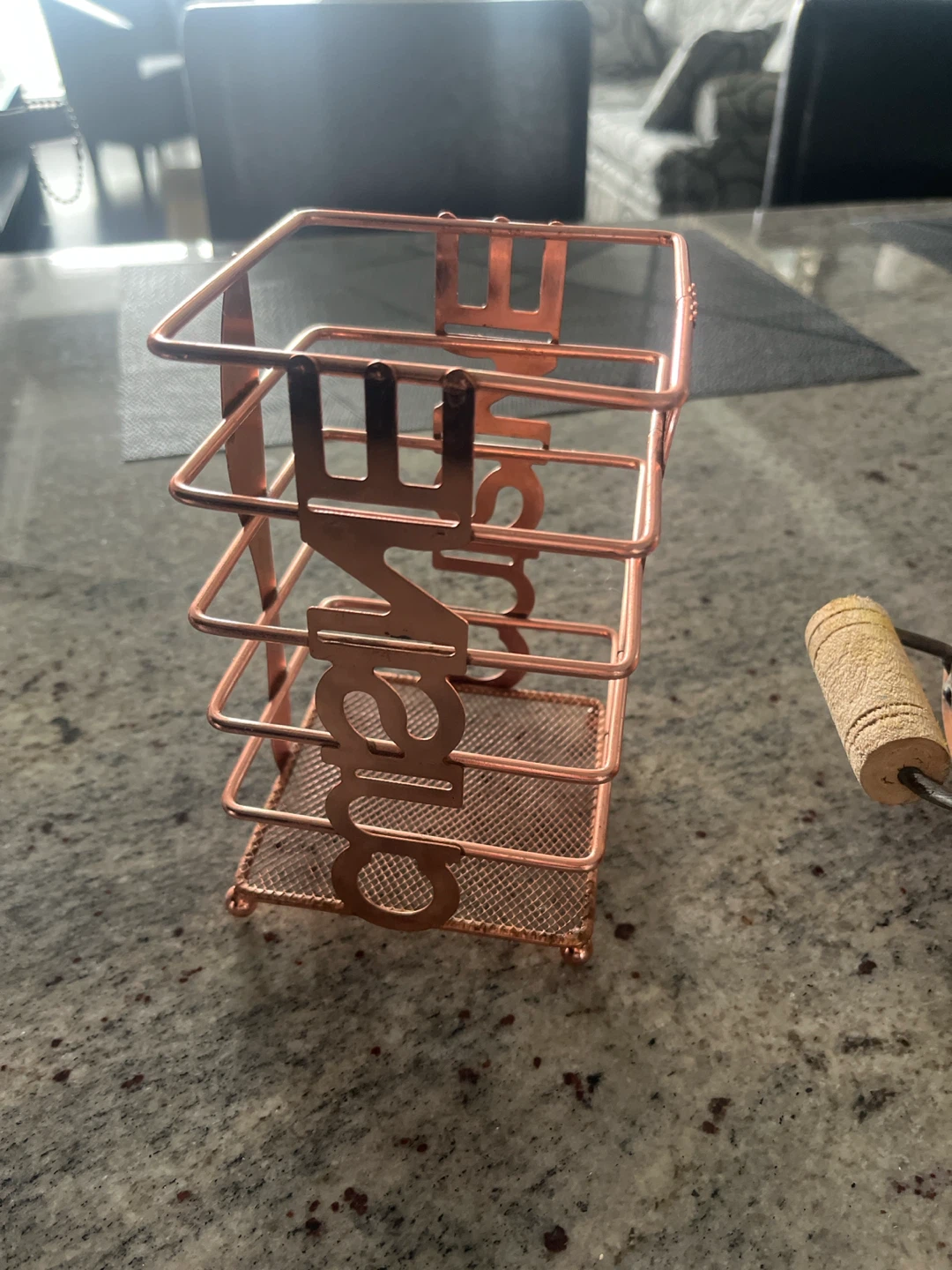 Rose Gold Cutlery Holder