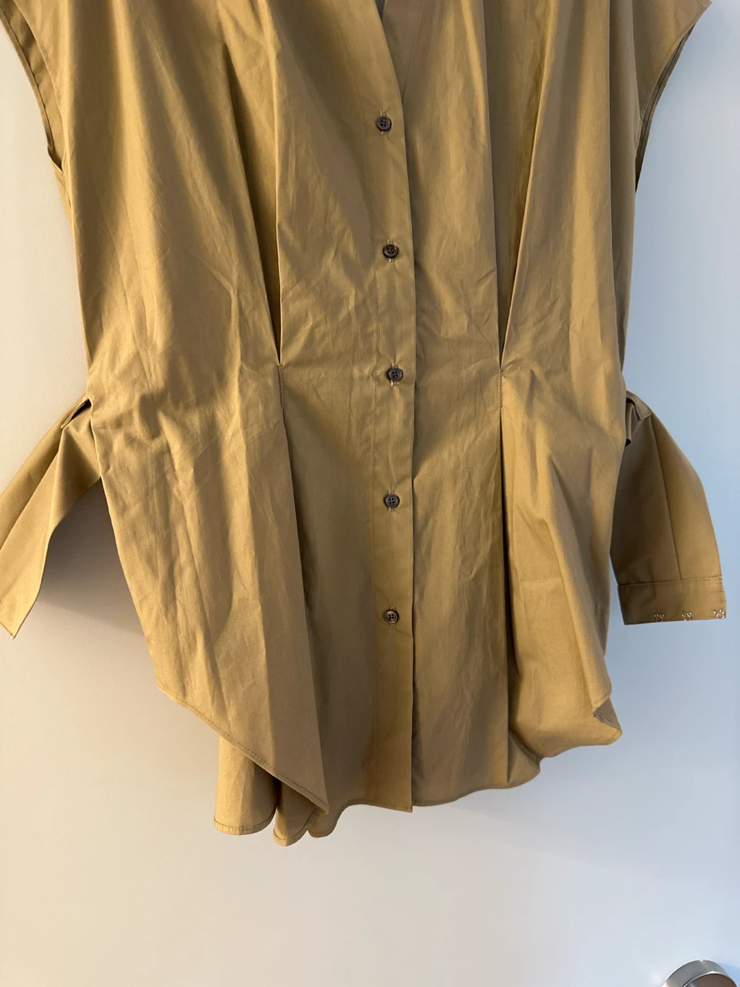 Japanese brand Women's Beige Collared Button-Up - photo 3