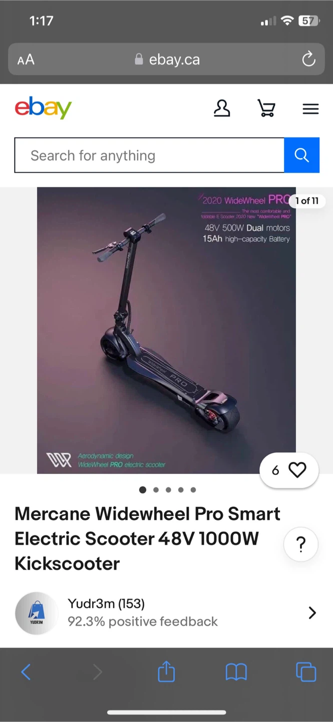 Mercane Widewheel Pro Electric Scooter - photo 4