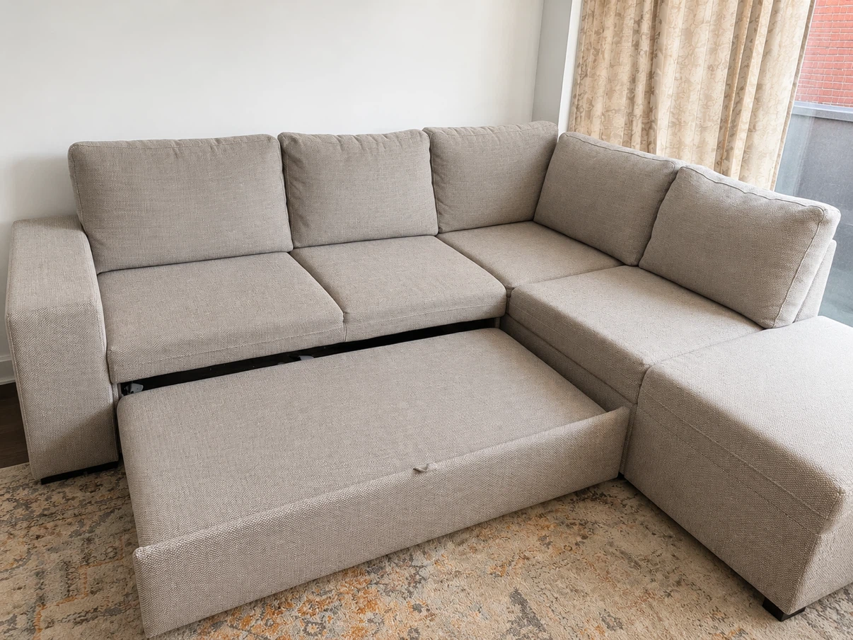 Grey  Sectional Sofa with Pull-out Bed and Storage  - Structube - photo 3