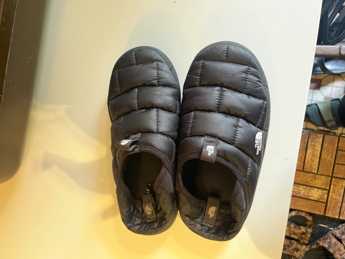 The North Face Black Padded Slippers
