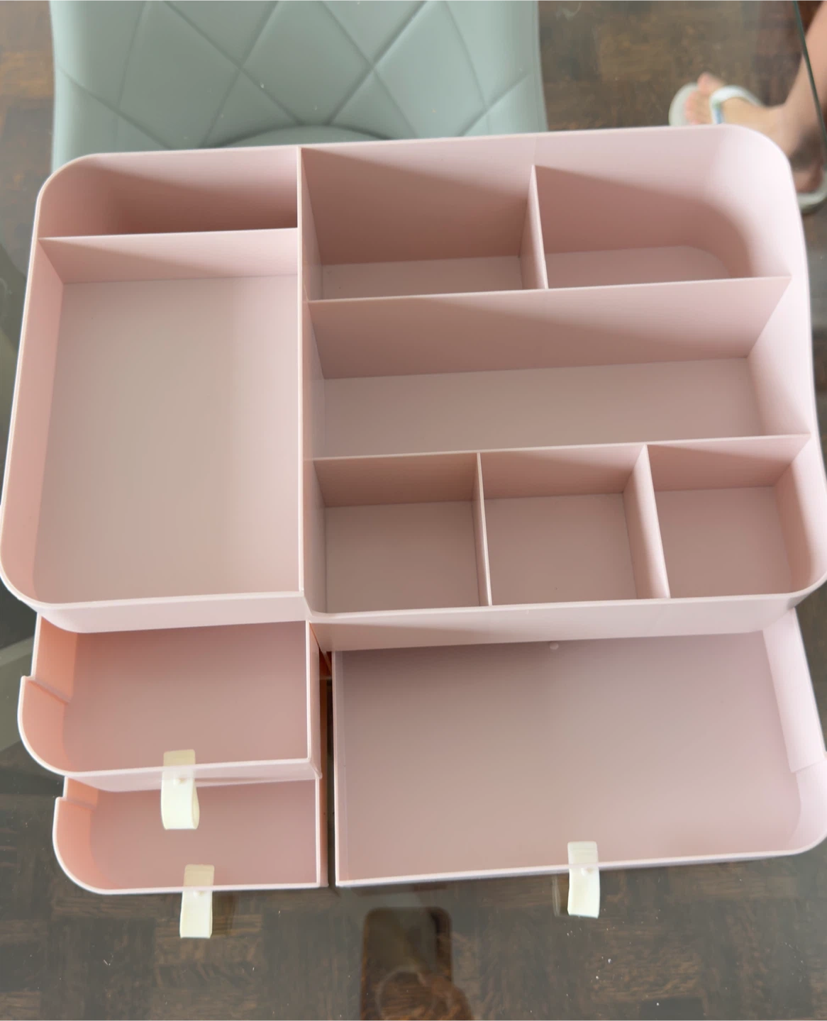 2 Pink Makeup Organizer with Drawers - photo 2