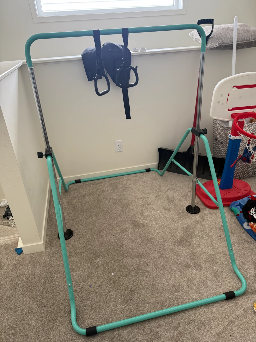 Kids Gymnastics Bar with Rings