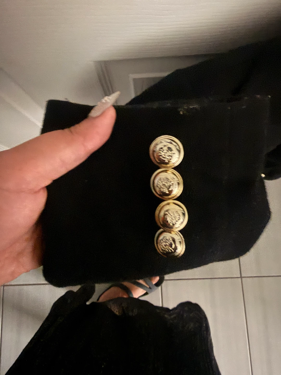 Kenneth Lady Black Blazer with Gold Buttons - photo 2