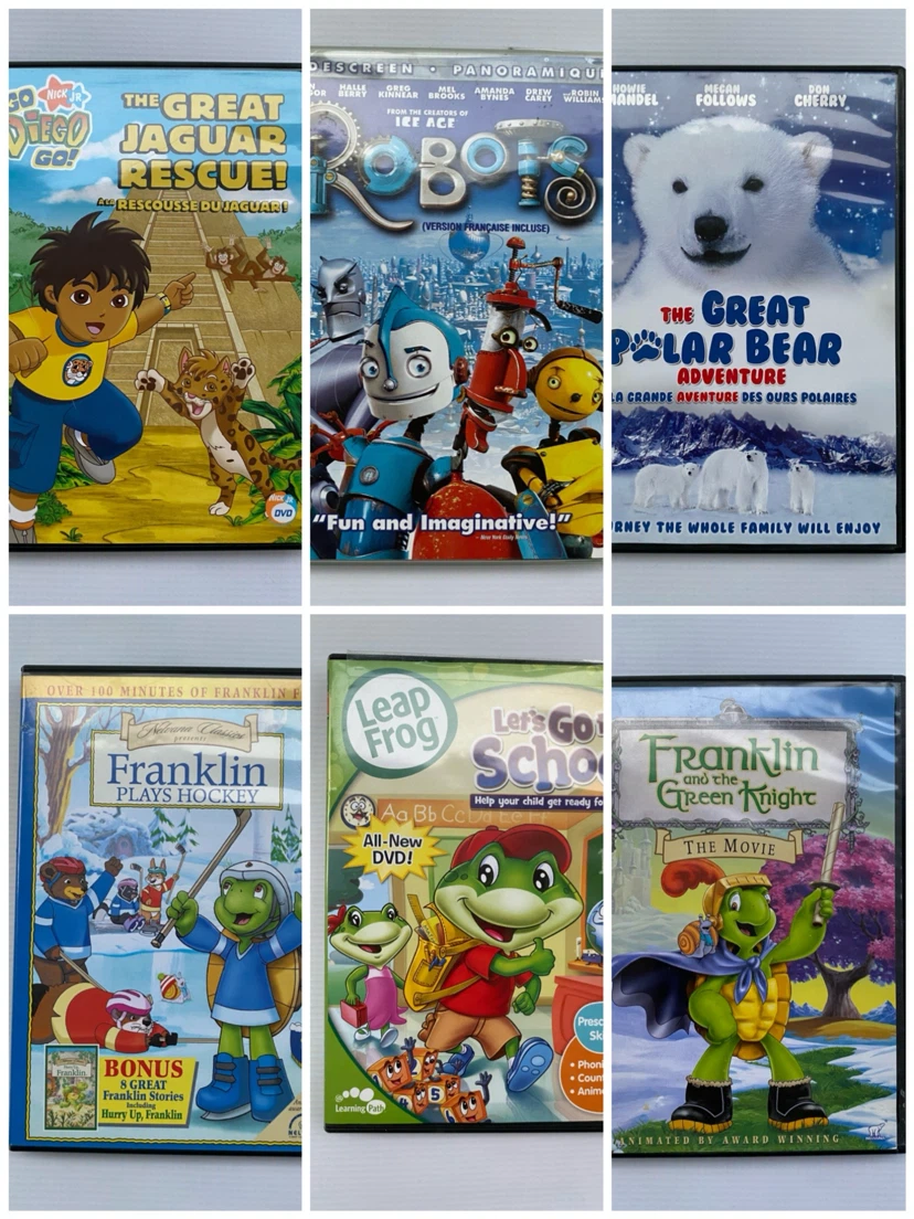 6 pack DVD bundle for children