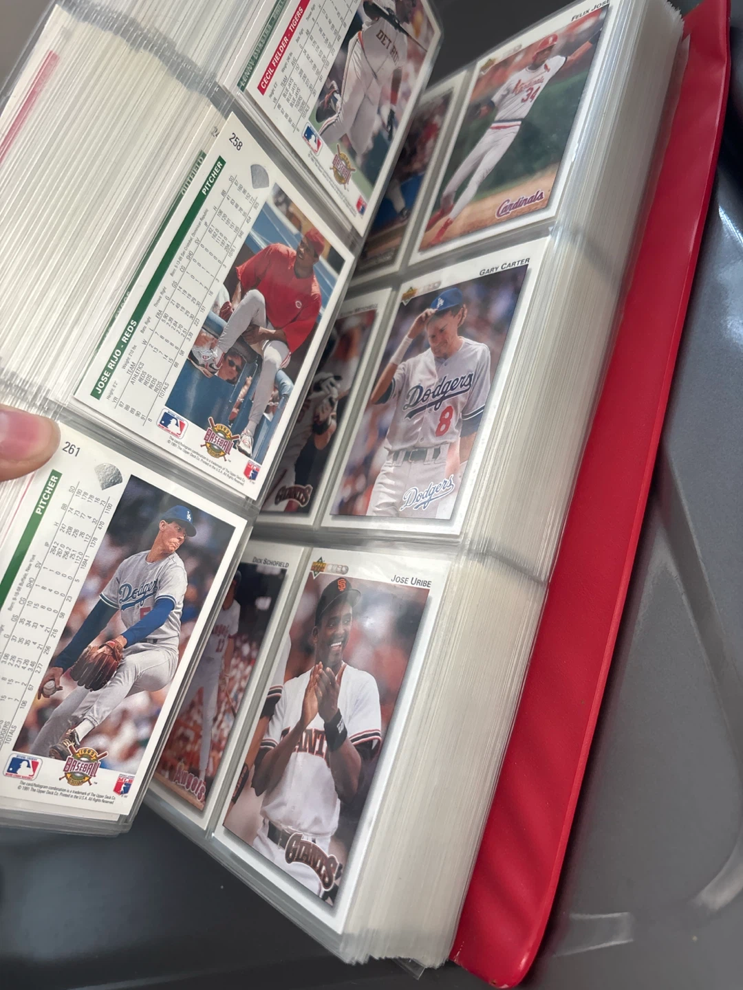 Upper Deck Baseball Card Album with Assorted Cards - photo 2