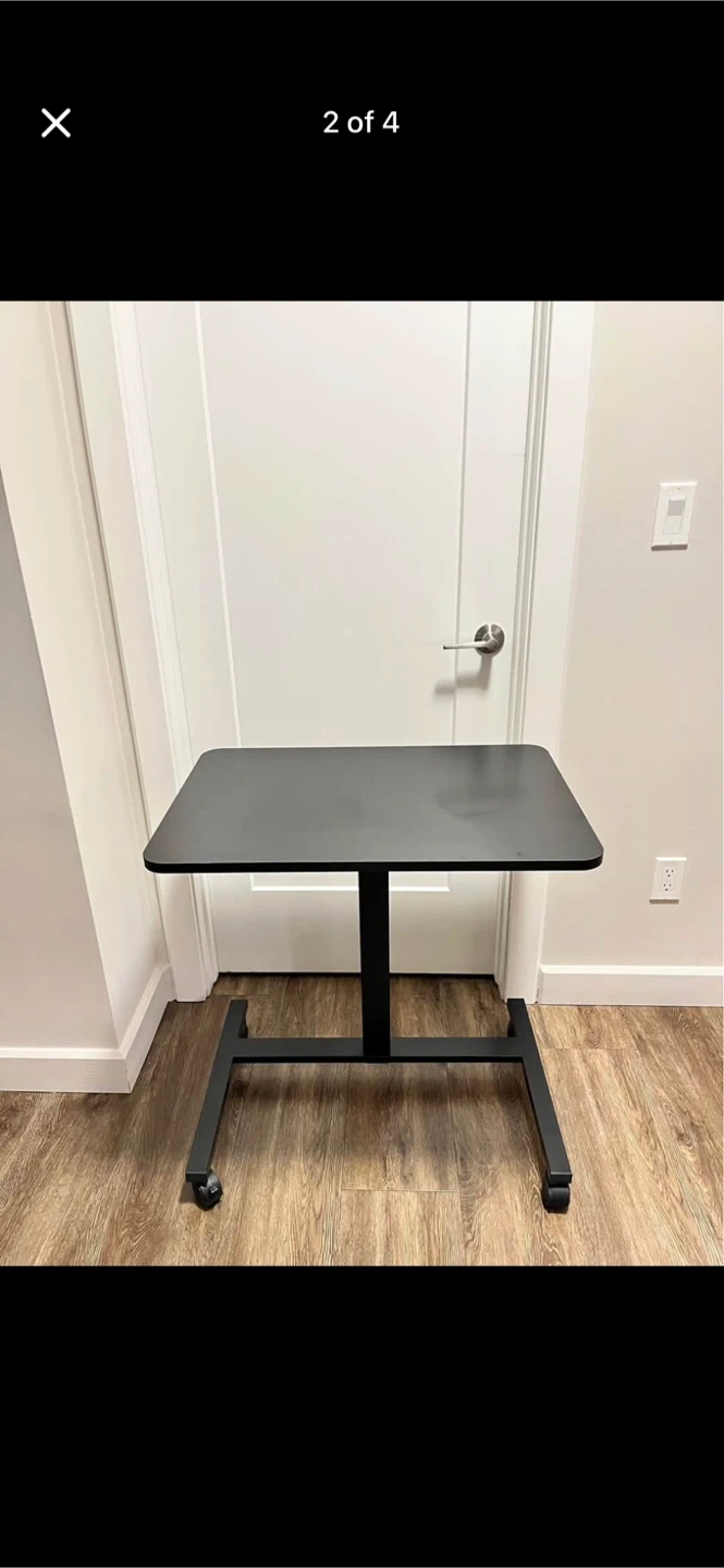 Adjustable Rolling Side Table