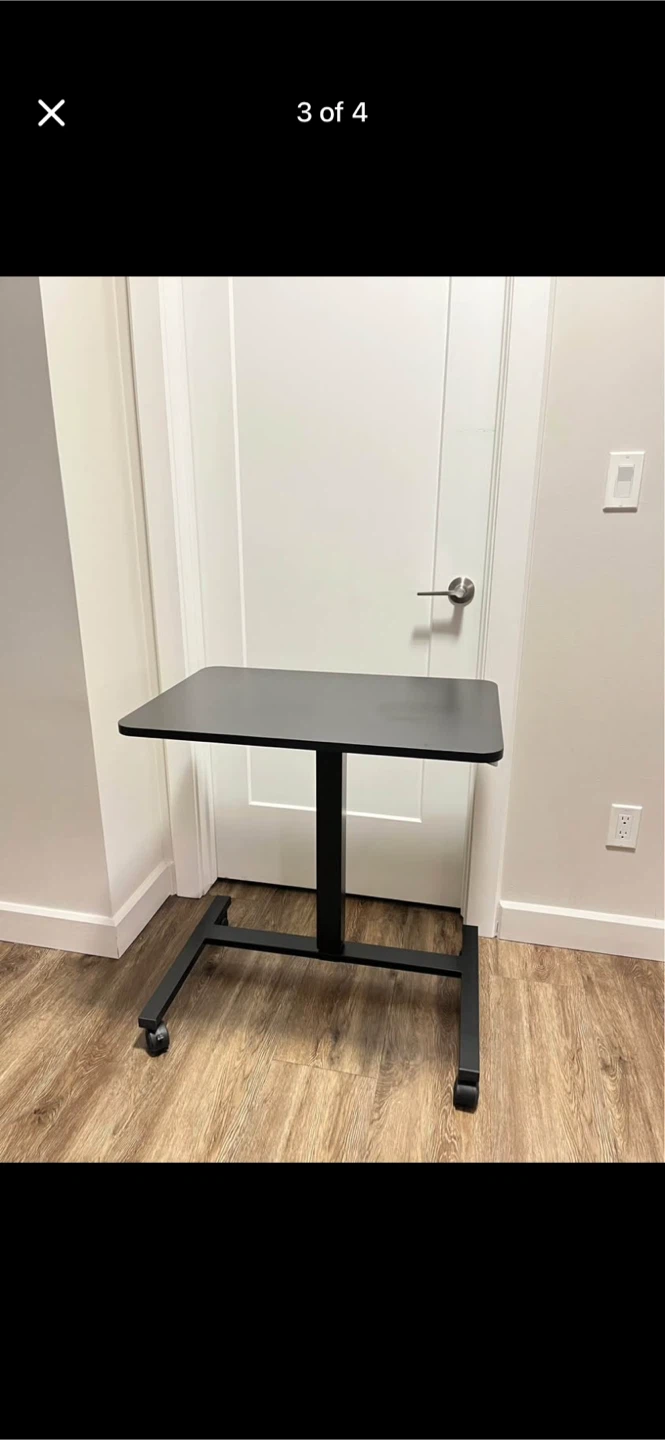 Adjustable Rolling Side Table - photo 2