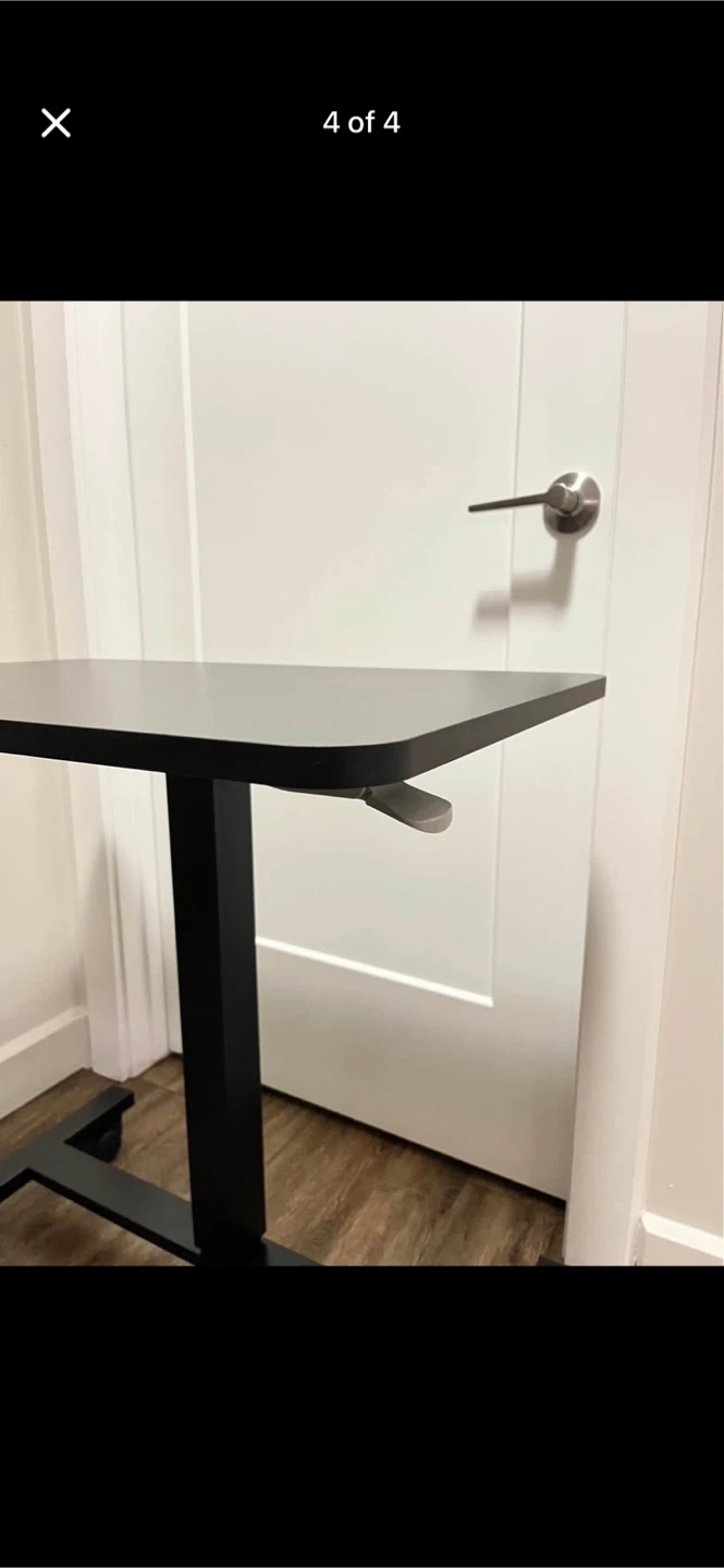 Adjustable Rolling Side Table - photo 3