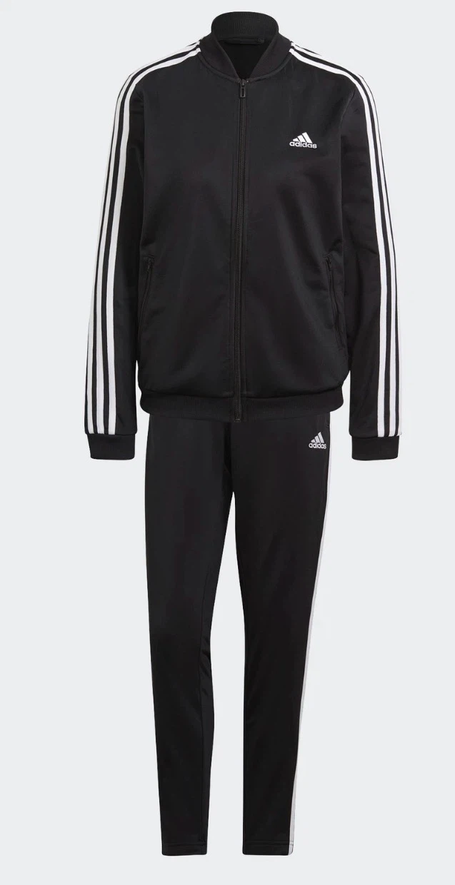 Adidas 3-Stripes Tracksuit Set - Black