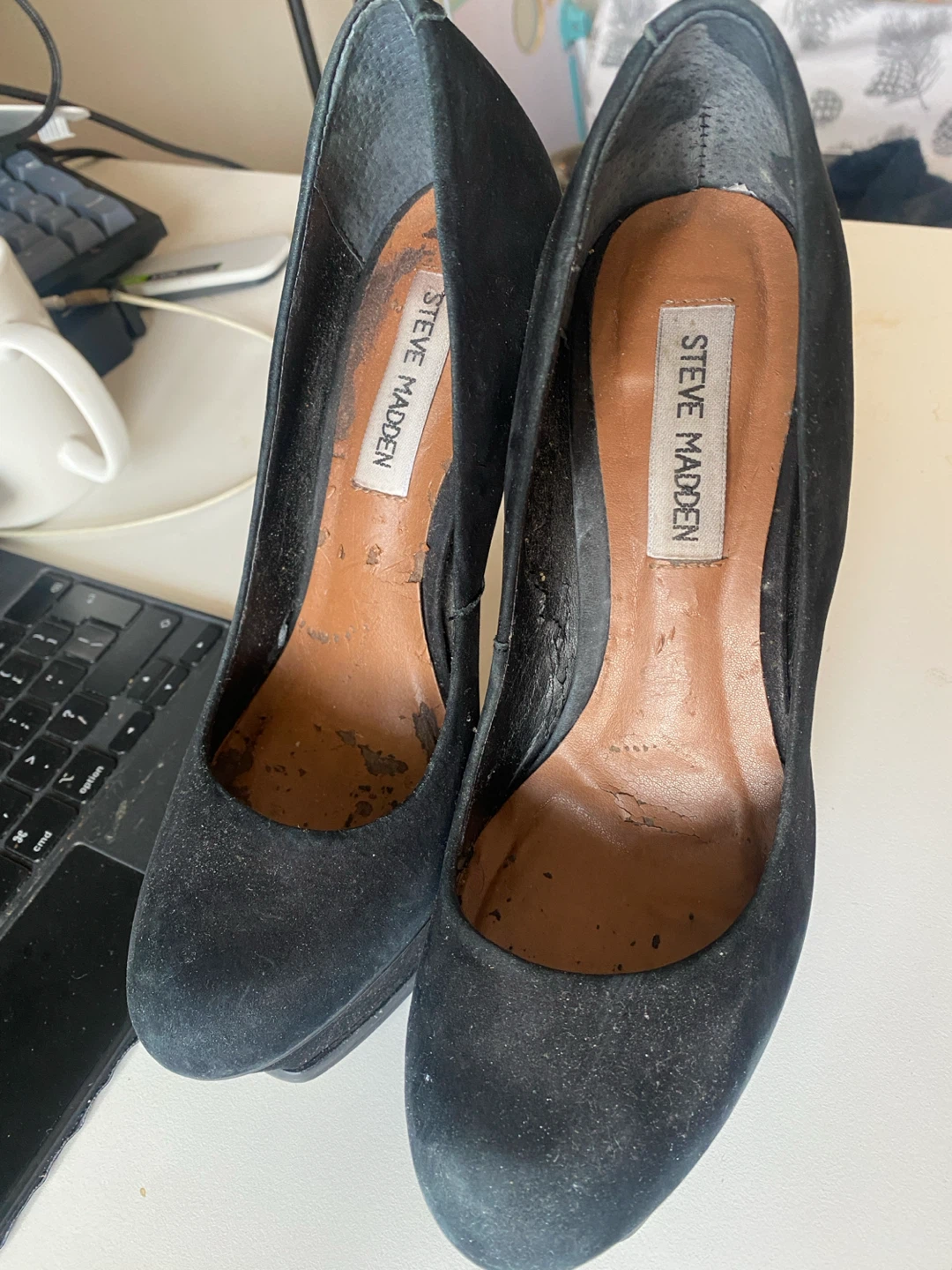 Steve Madden Black Suede High Heels - photo 3