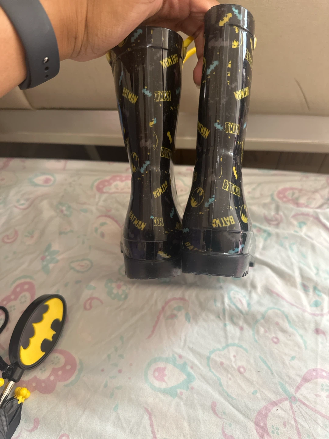 Kids Batman Rain Boots and Umbrella Set - photo 4