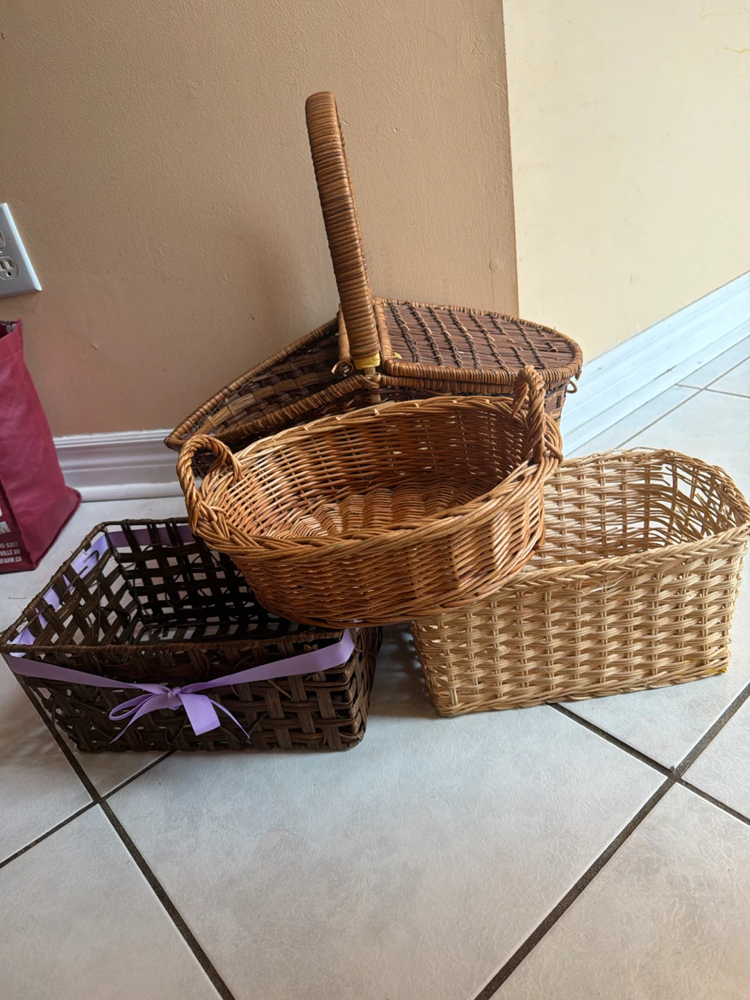 Woven Baskets - Set of 4
