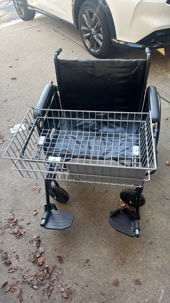 Standard Wheelchair with Detachable Basket