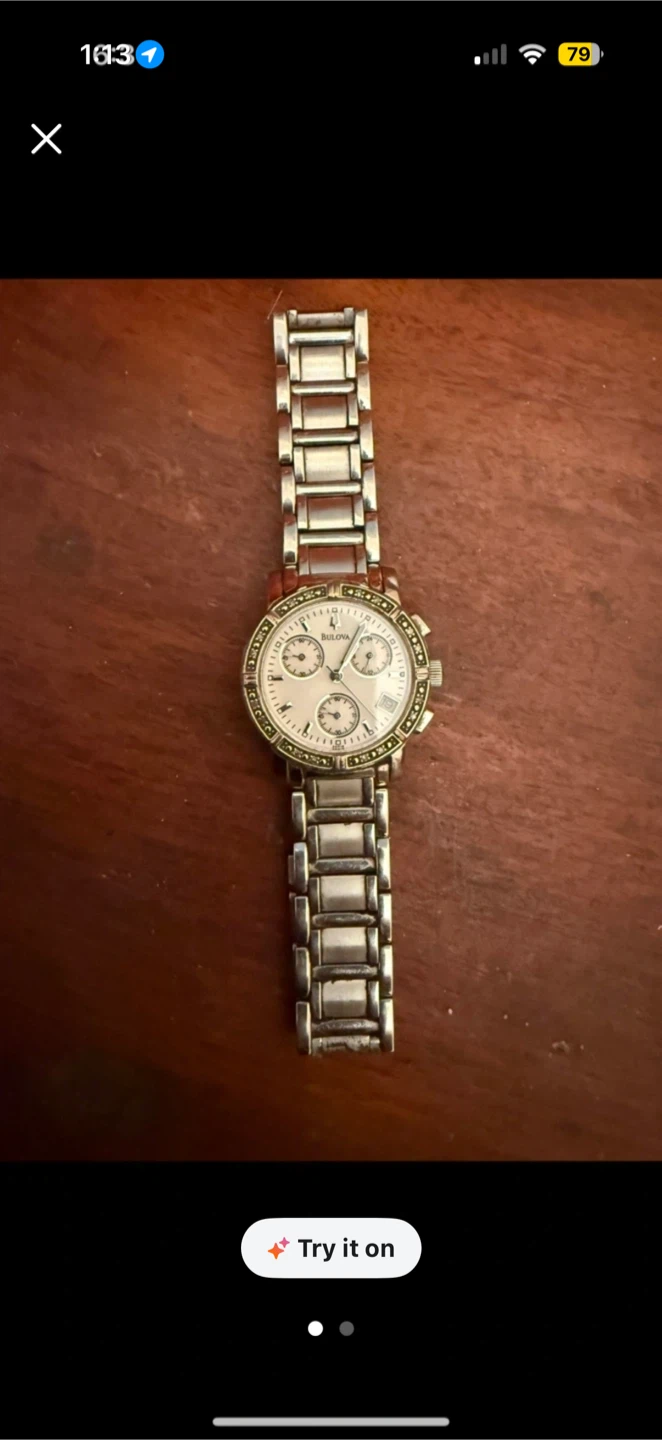 Bulova women’s diamond chronograph watch