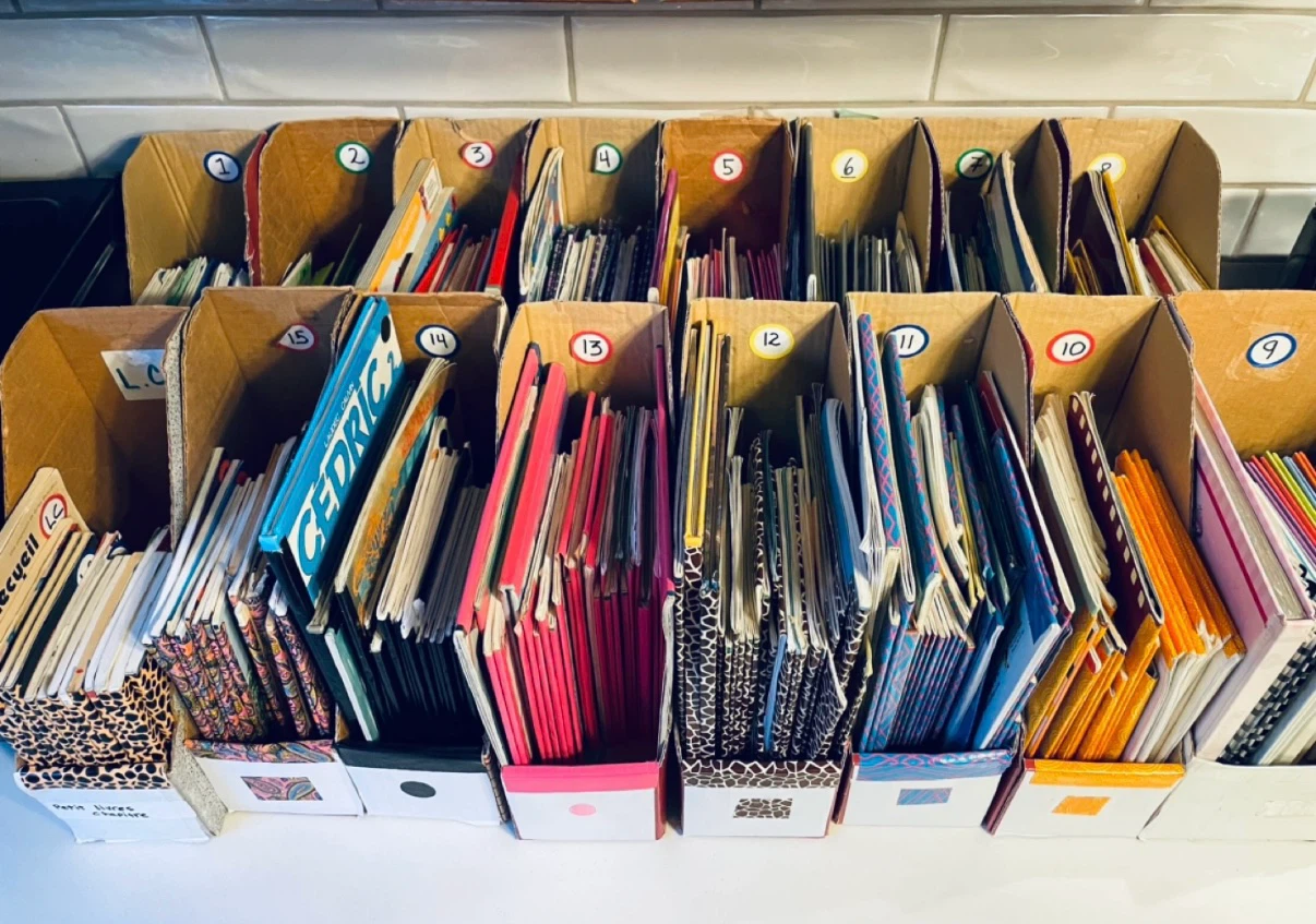 Library of French Children's Books, different levels