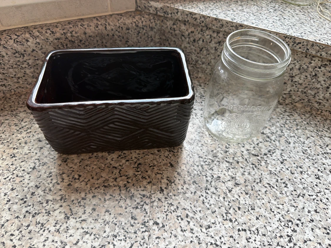 Black Decorative Ceramic Planter - photo 3