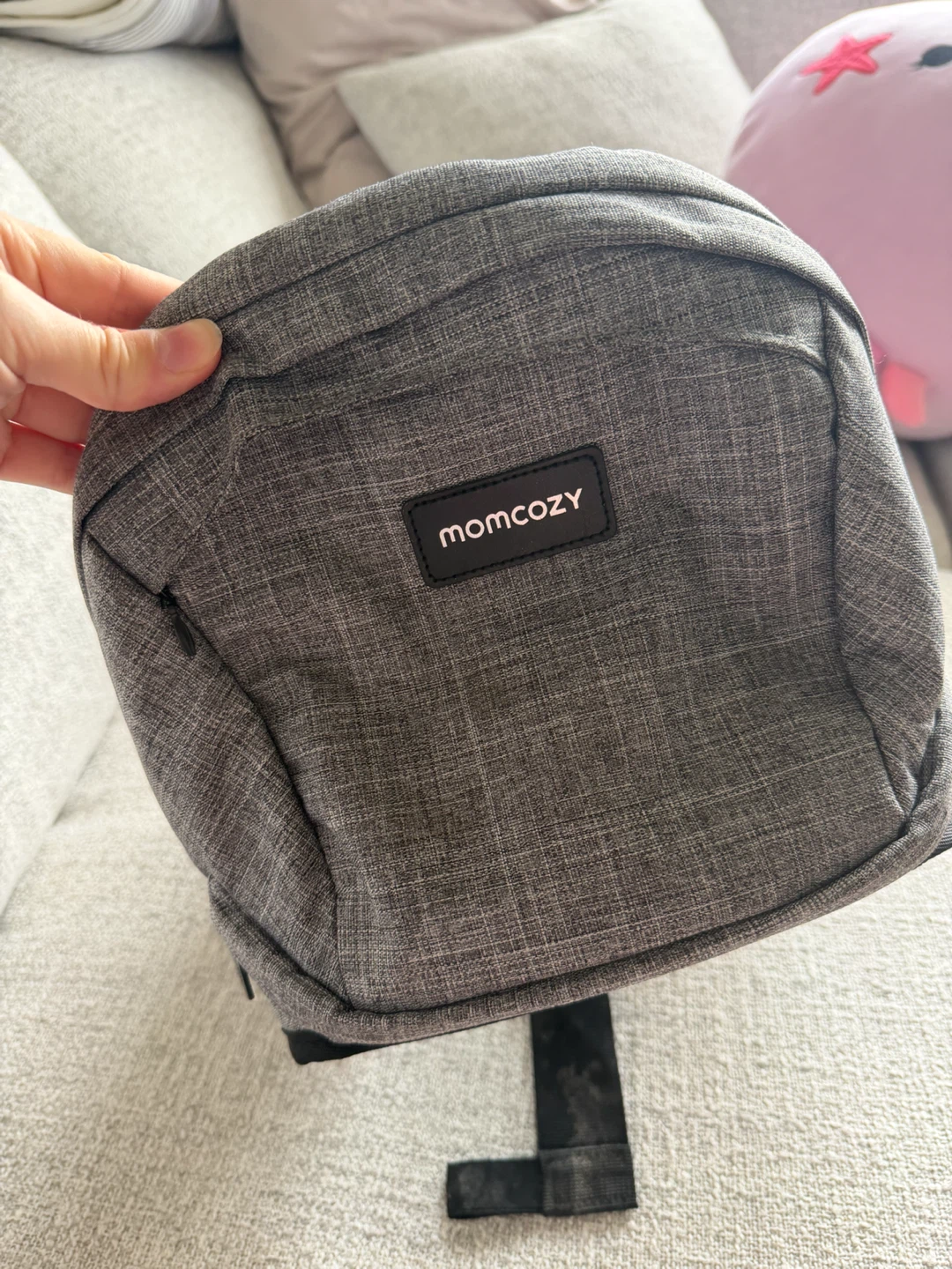 MOMCOZY Grey Baby Carrier Hip Seat