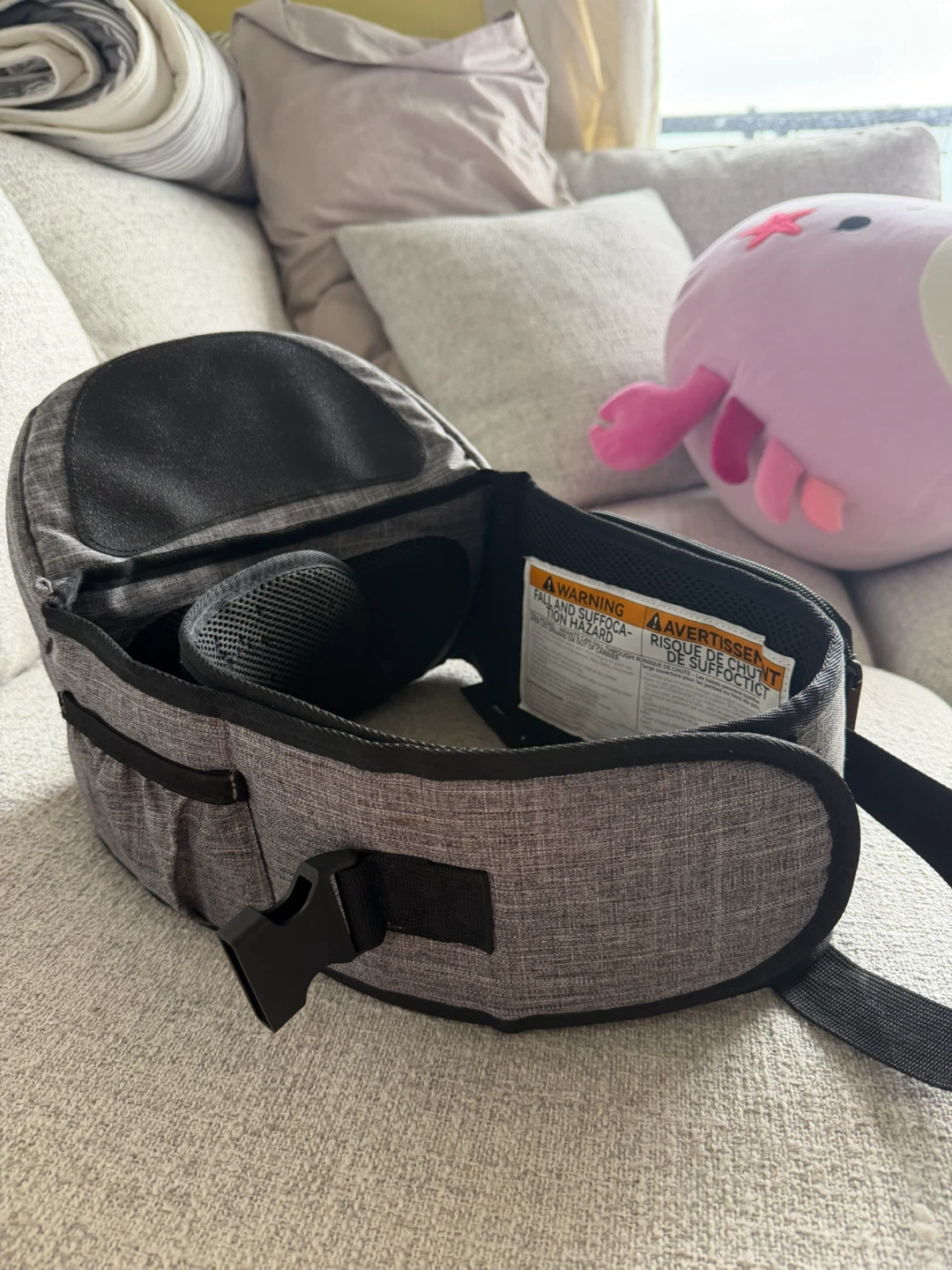 MOMCOZY Grey Baby Carrier Hip Seat - photo 3