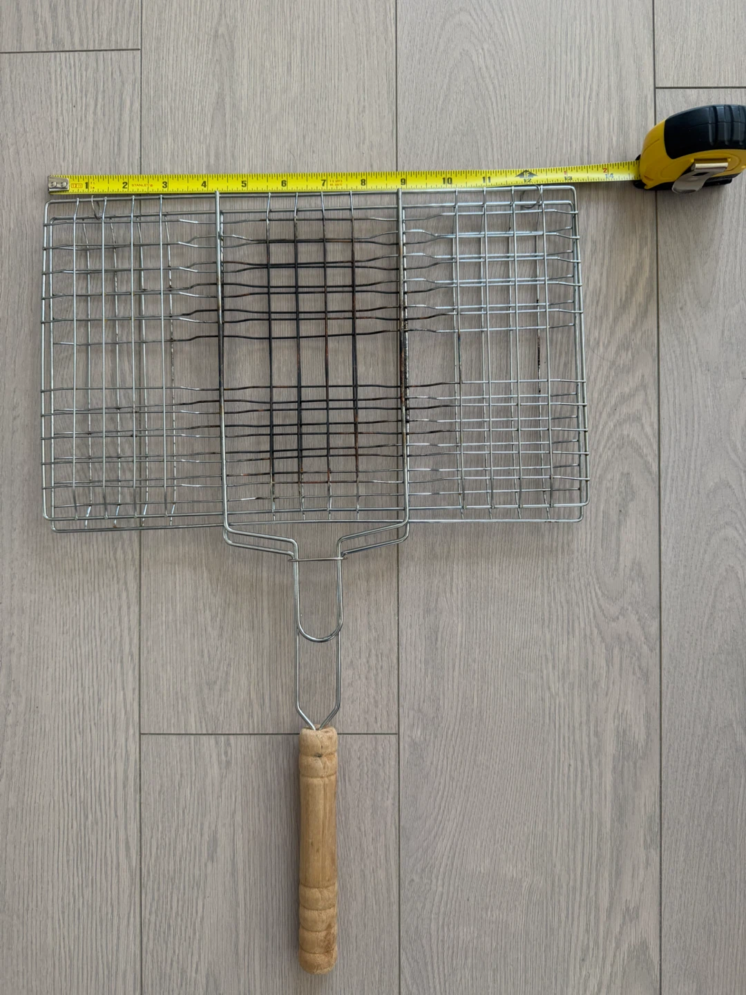 BBQ Grill Basket with Wooden Handle - photo 2