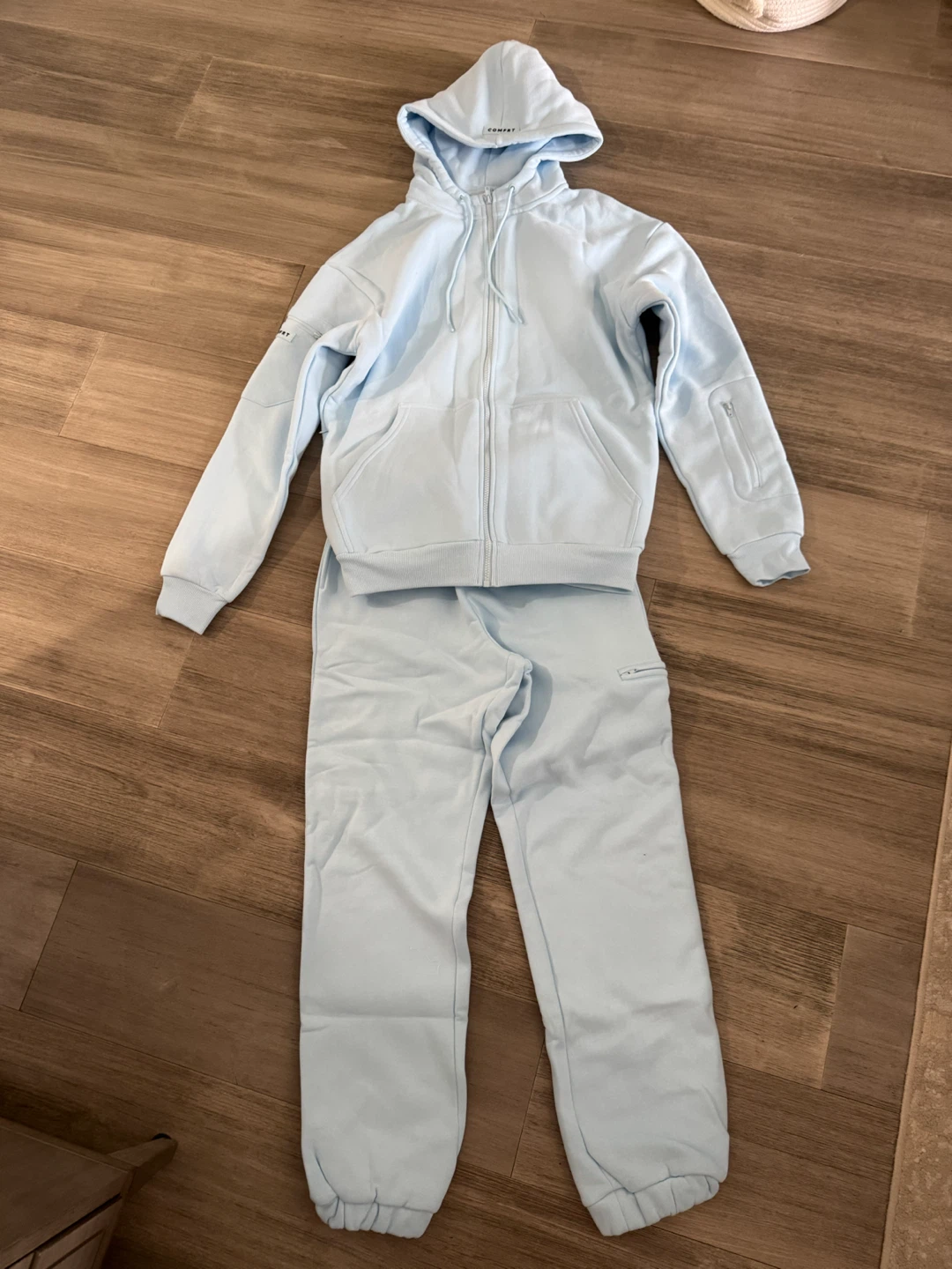 Comfrt Baby Blue Hoodie and Joggers Set - Size XS - photo 2
