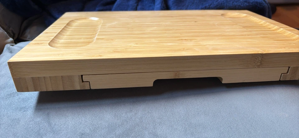 Bamboo Cheese Board with Cutlery Set