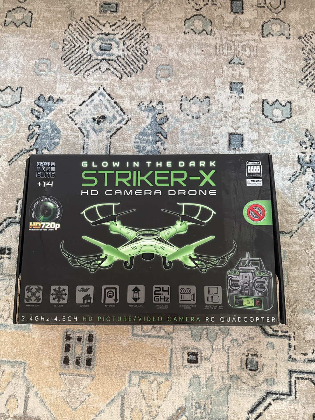 Glow in the Dark Striker-X HD Camera Drone