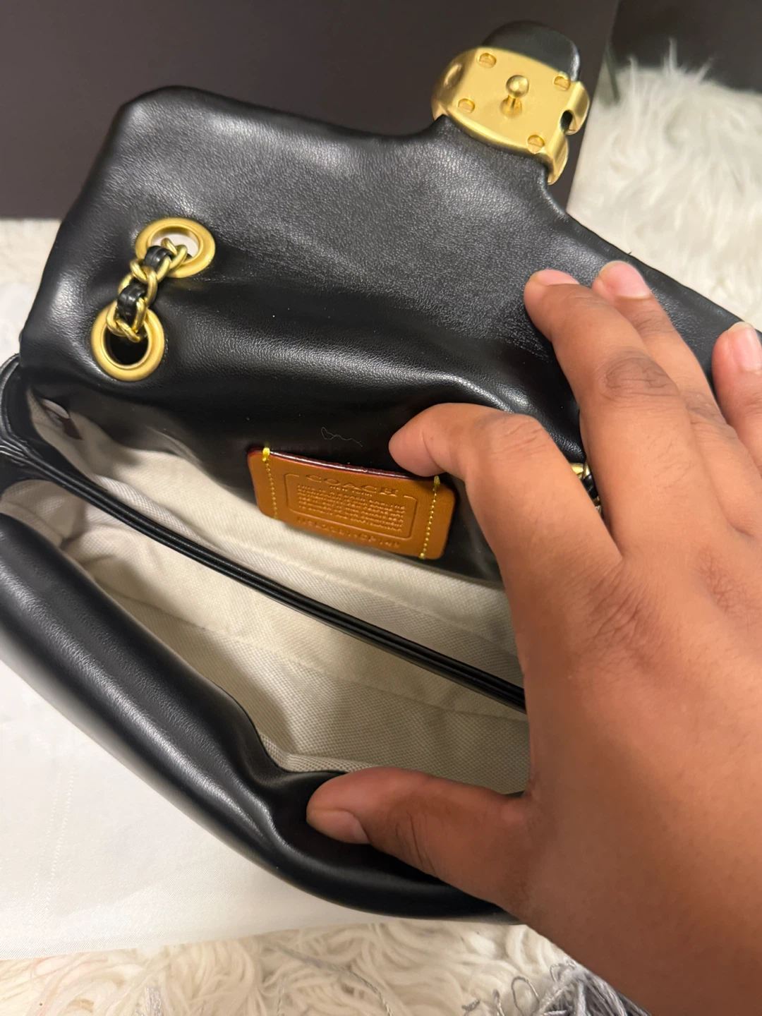 Coach Black Quilted Leather Shoulder Bag - photo 5
