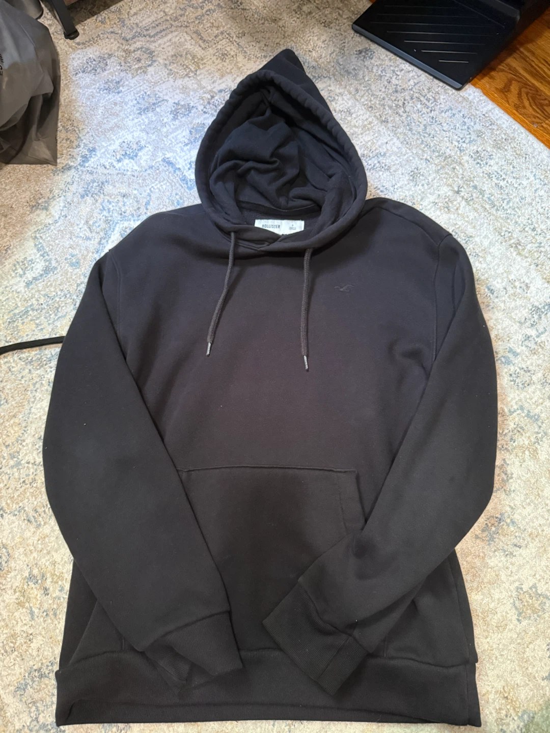 Black Hollister Hoodie - Size S