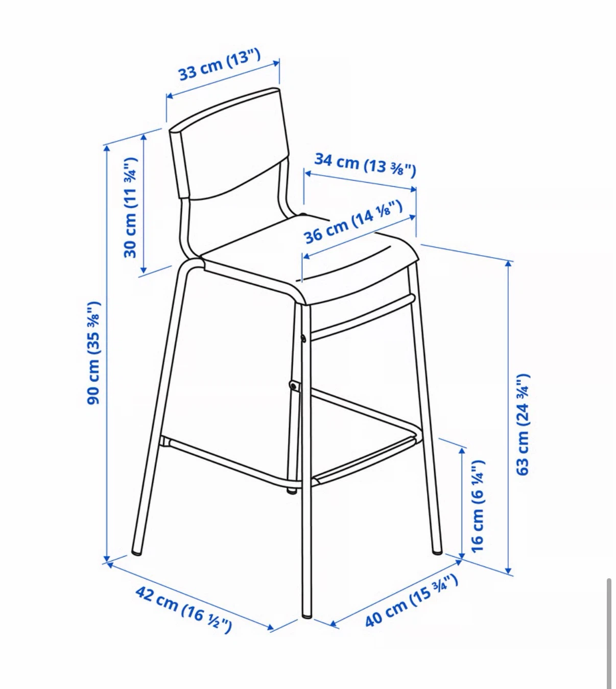 Black Bar Stools (Set of 2) - photo 4