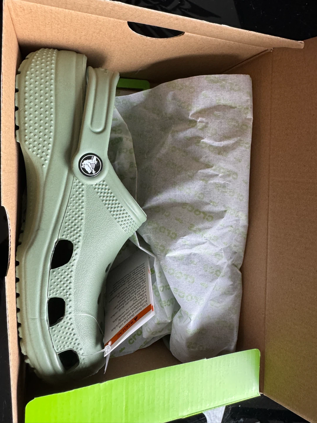 Crocs Classic Clog K Moss Green Kids Size J5 - photo 3