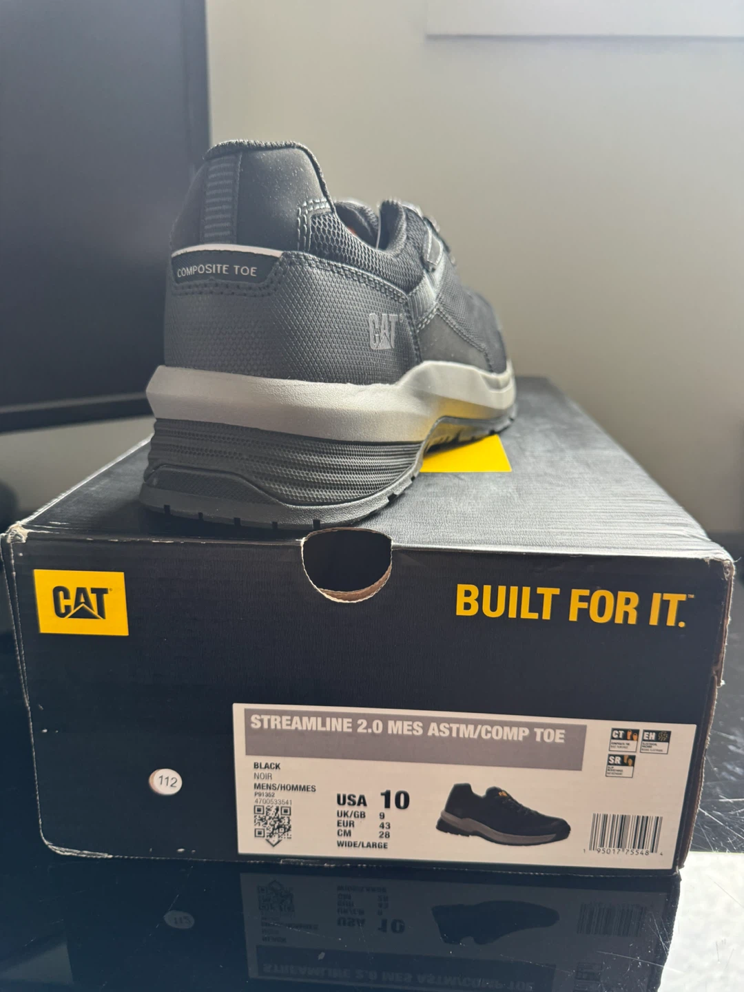 CAT "Streamline 2.0 Mes" Composite Toe Work Shoes - Size 10 - photo 2