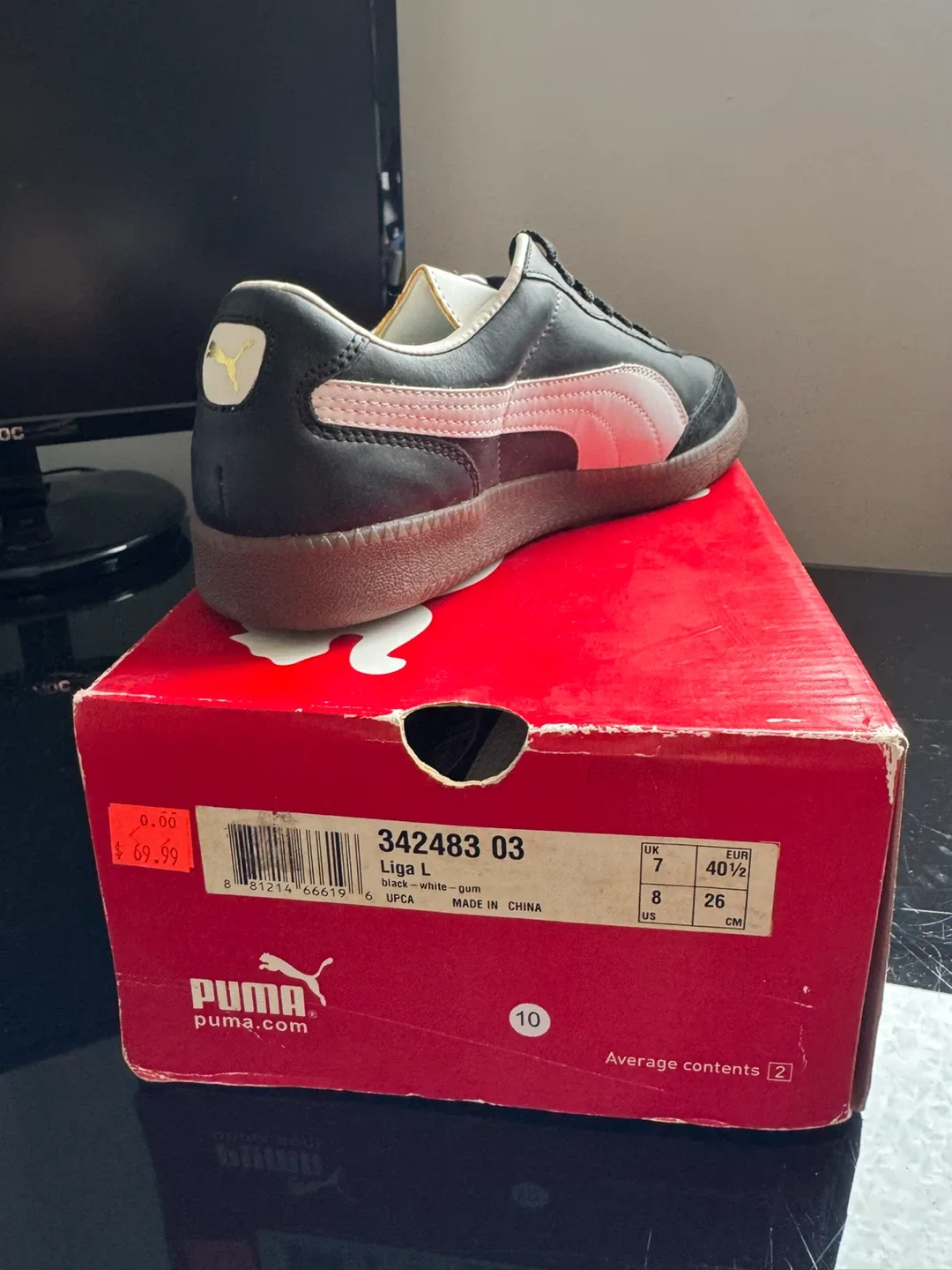 Puma Liga L black white gum sneakers - photo 2