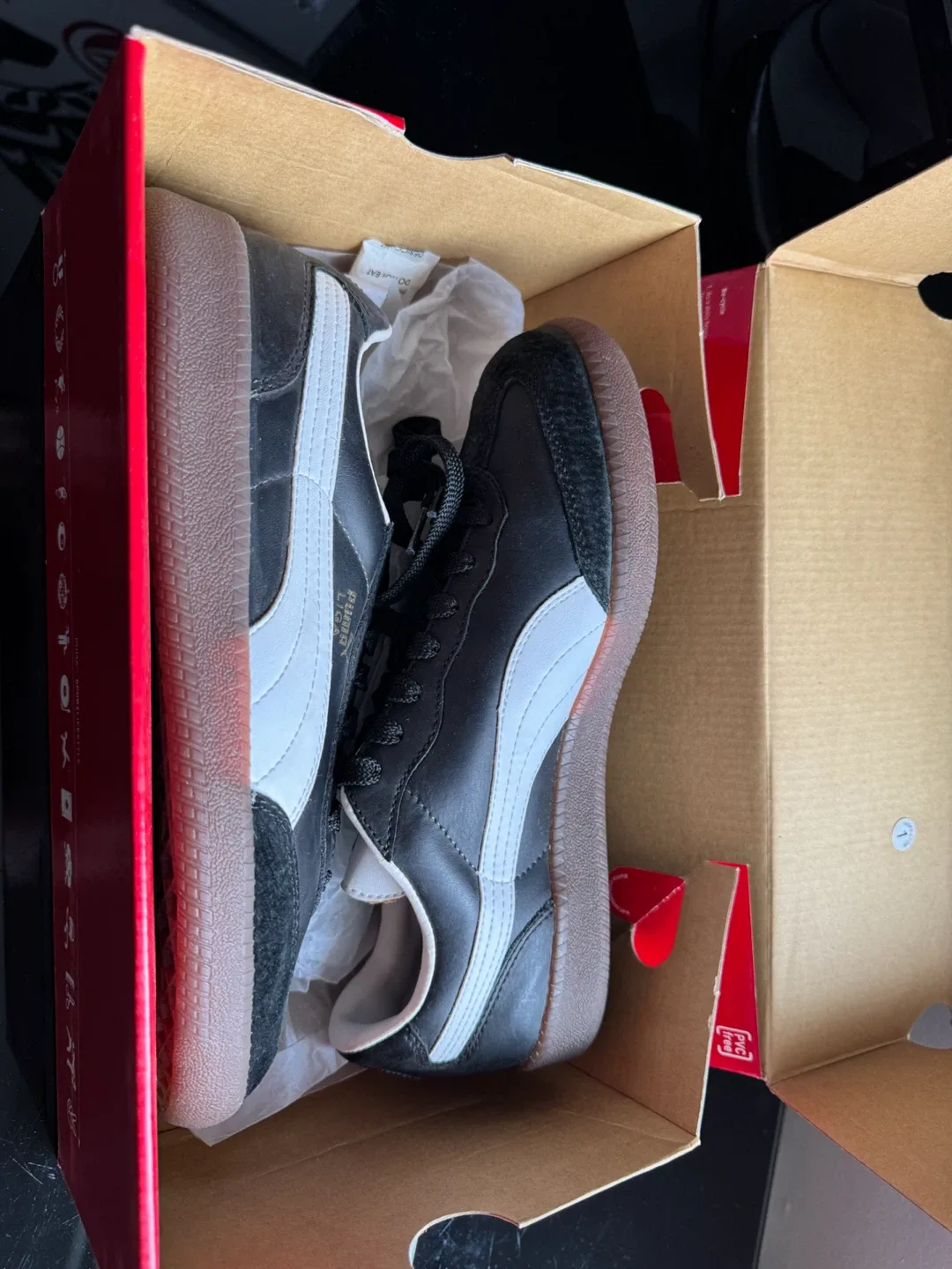Puma Liga L black white gum sneakers - photo 3