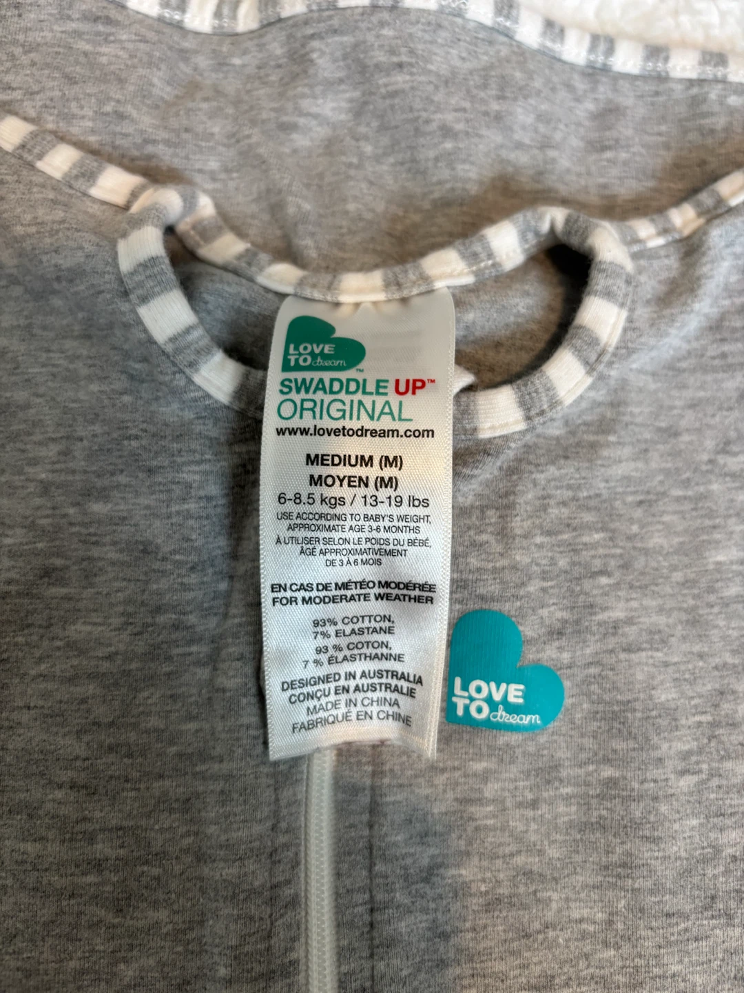 Love To Dream Swaddle Up Original Grey Medium - photo 3