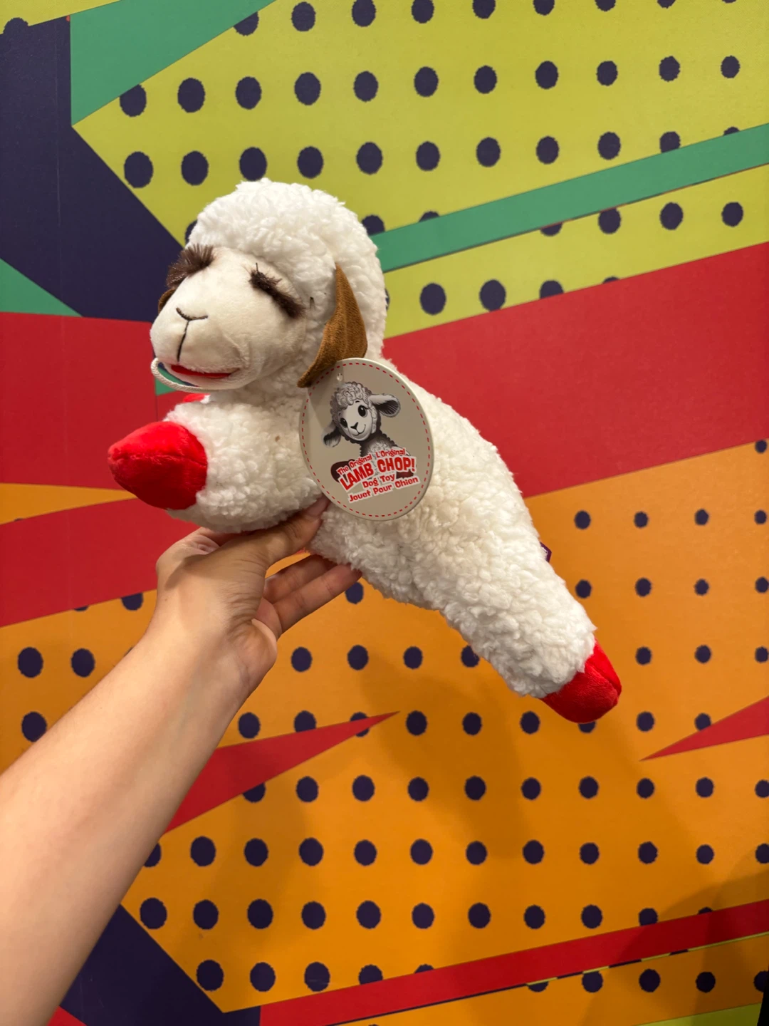 Multipet Lamb Chop Plush Medium Dog Toy