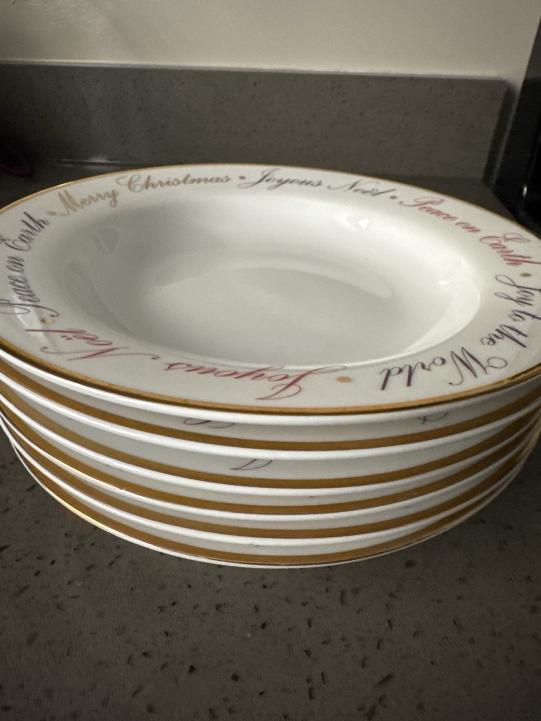 "Joy to the World" Porcelain Soup Bowls (Set of 6) - photo 2