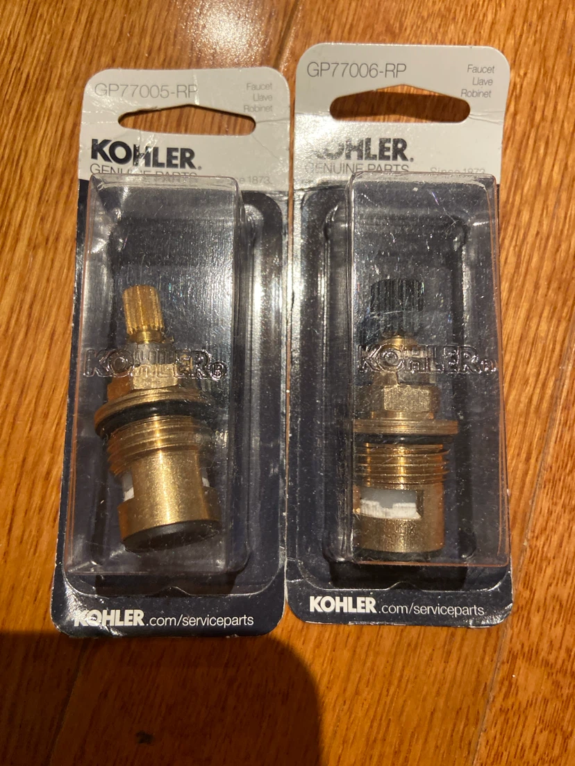 Kohler Faucet Repair Parts GP77005-RP & GP77006-RP