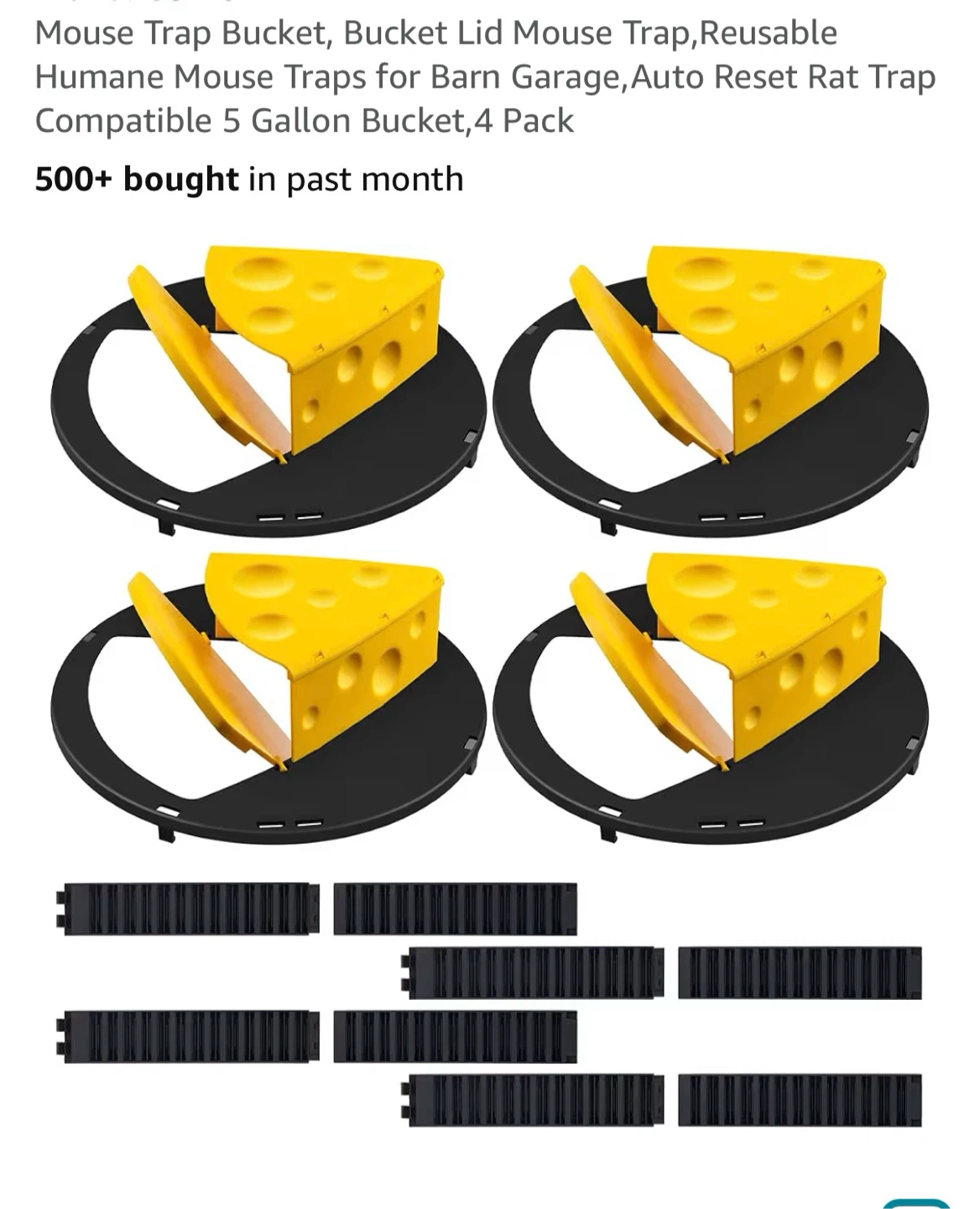 Brand New Mouse Trap Bucket 4 packs