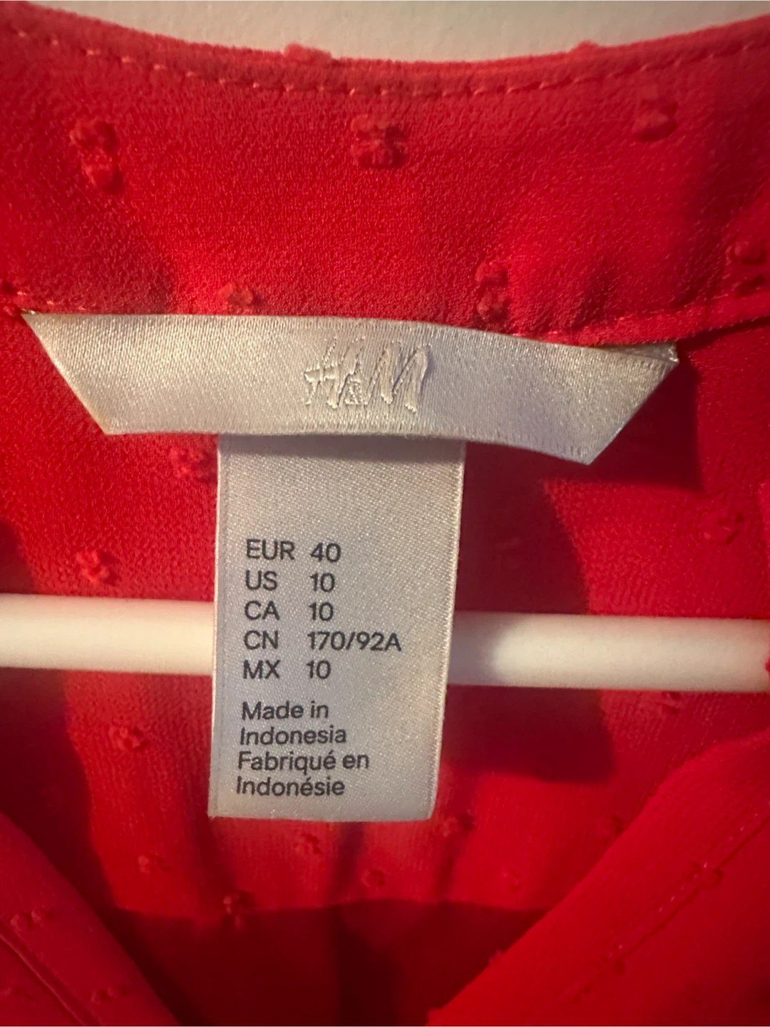 H&M Red Ruffle Sleeve Dress - photo 3