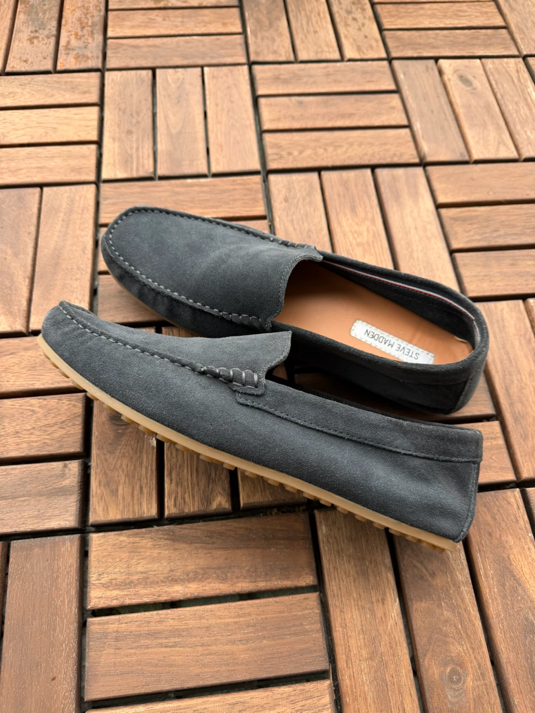 Steve Madden Silas Navy Suede loafers/moccasins, 43 EU