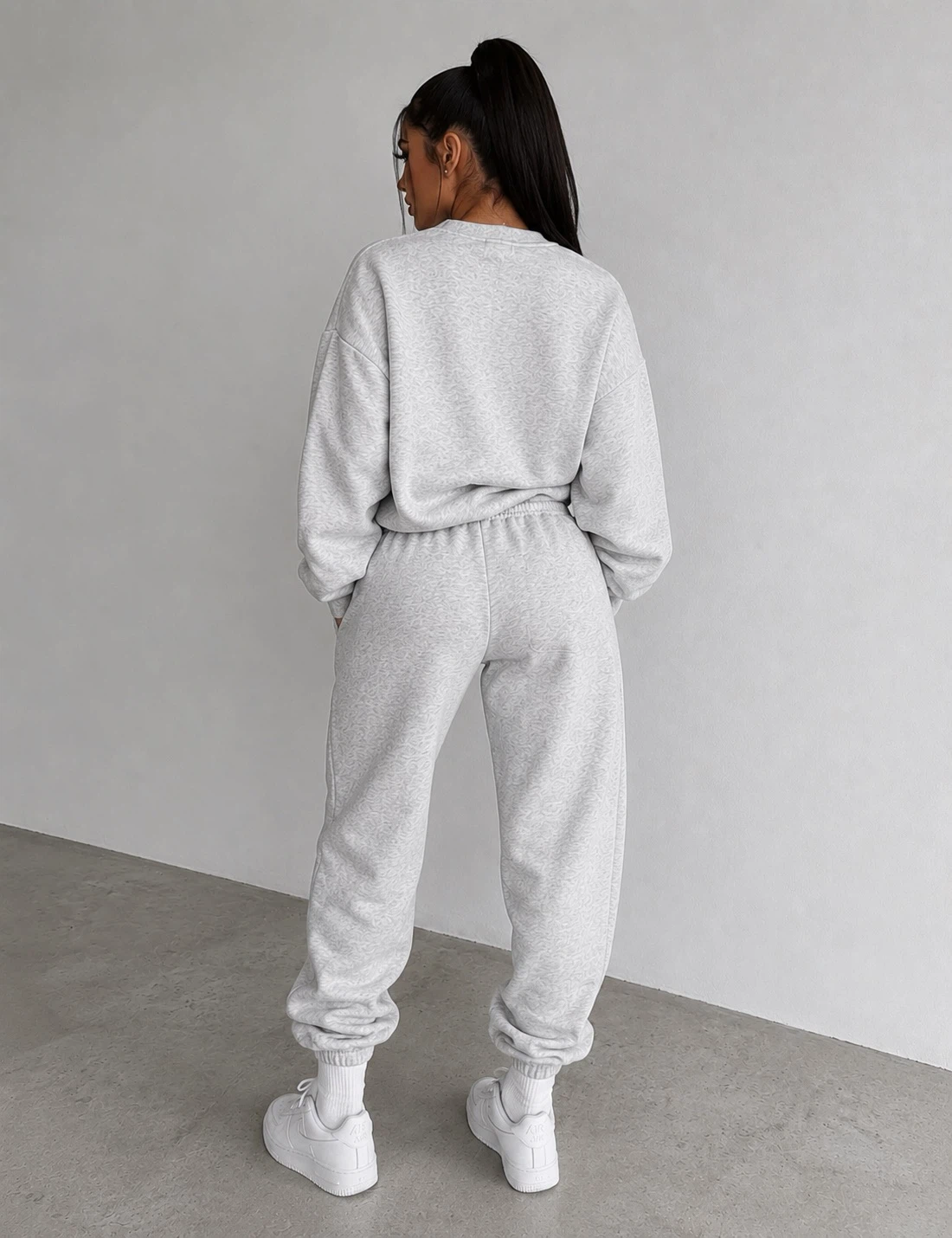Grey Matching Set- Sweatpants and Sweatshirt Set - photo 2