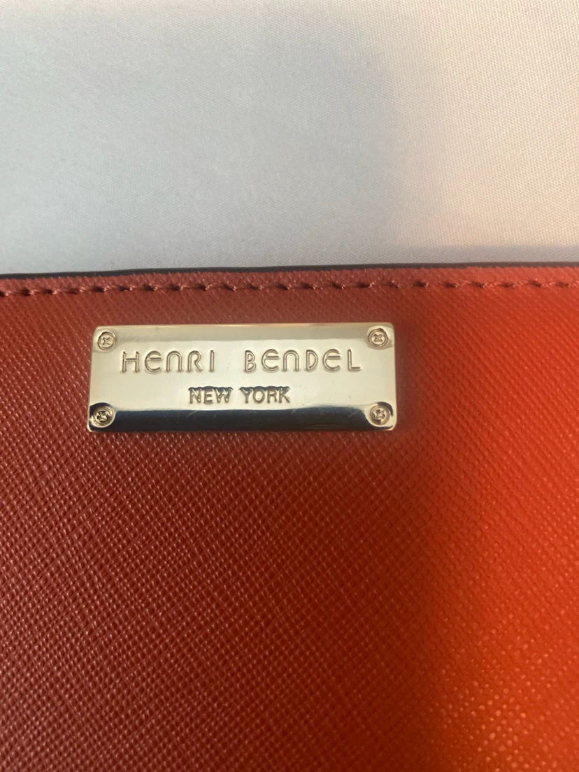Henri Bendel Orange Leather Zip Around Wallet - photo 2