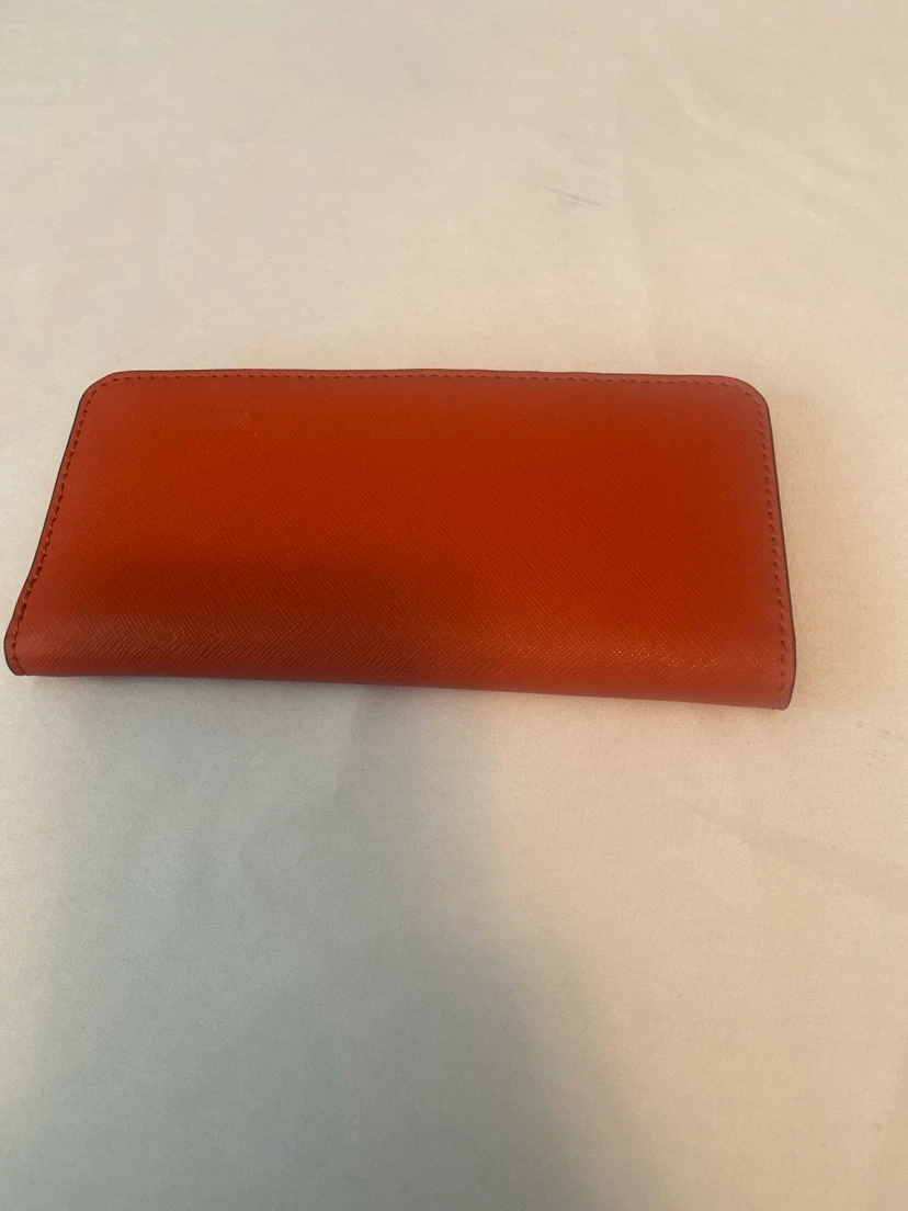 Henri Bendel Orange Leather Zip Around Wallet - photo 3