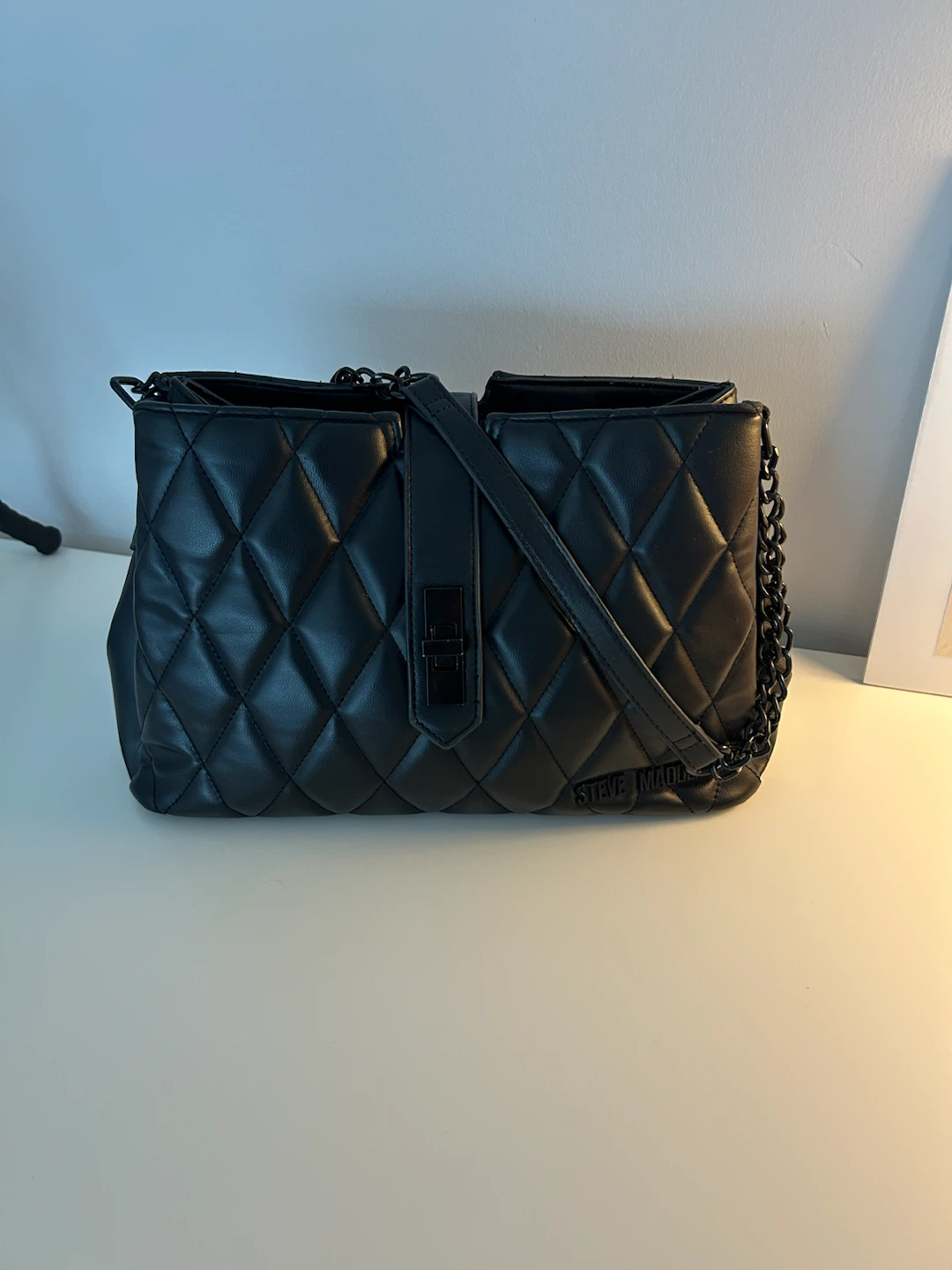 Steve Madden Quilted Black Shoulder Bag - photo 2