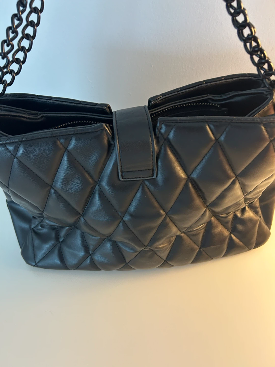 Steve Madden Quilted Black Shoulder Bag - photo 3