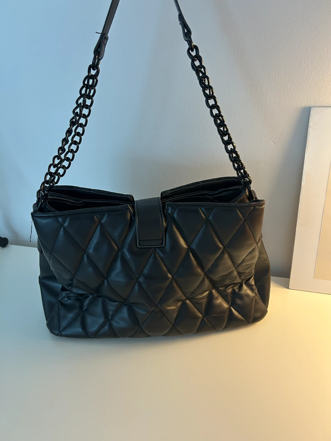 Steve Madden Quilted Black Shoulder Bag - photo 4