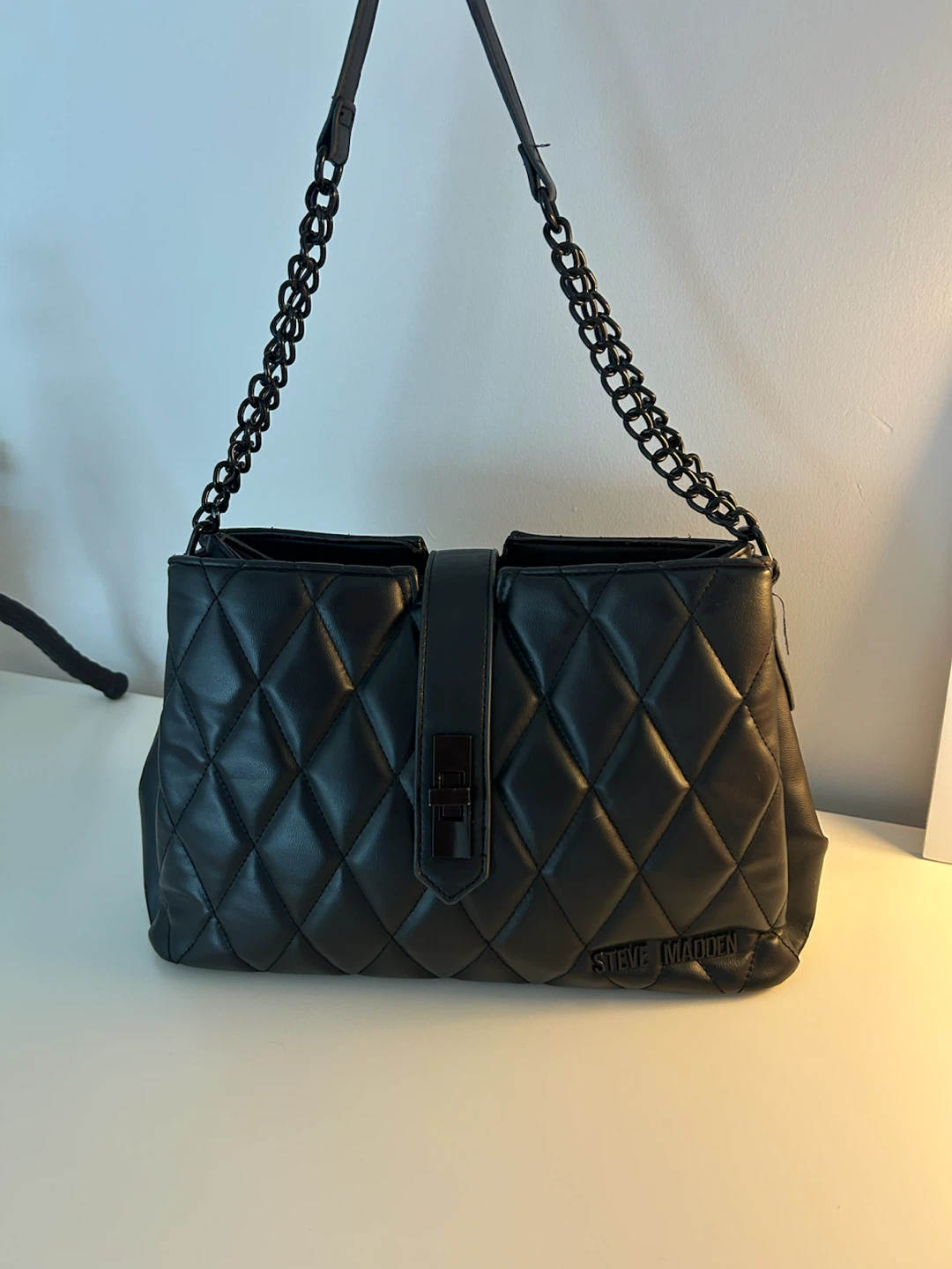 Steve Madden Quilted Black Shoulder Bag - photo 5